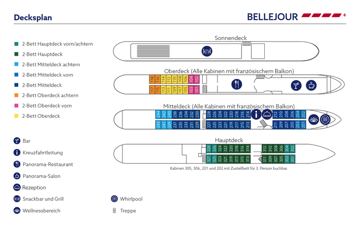 Decksplan BELLEJOUR