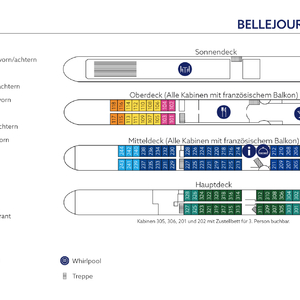 Decksplan BELLEJOUR